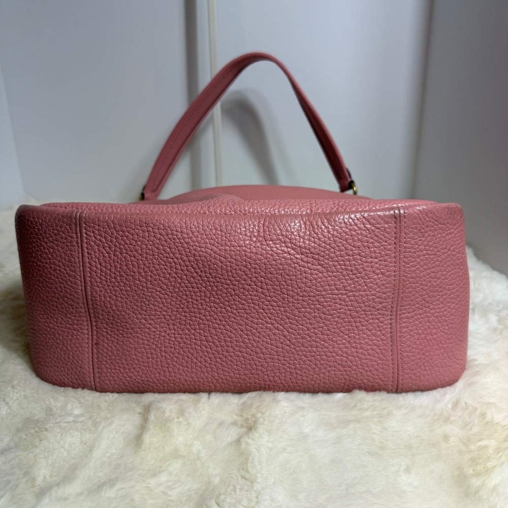 Coach Cary Shoulder Bag CC435 Bubblegum Pink Extra Straps Pebble Leather Pink - Picture 10 of 16